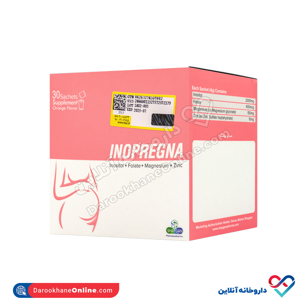 ساشه اینوپرگنا دارو افشان شایگان 30 عددی - Image 1